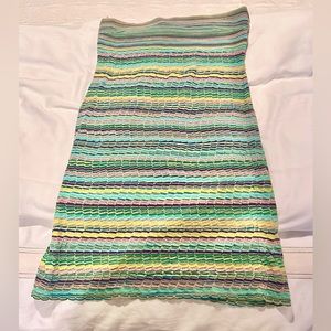 Vintage MISSONI resortwear tube dress in classic Missoni print.